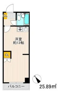 ウエストビル【3階】の間取り