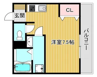 シュエット【3階】の間取り