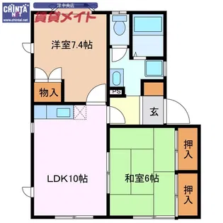 ラ・フォーレF【1階】の間取り