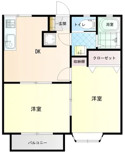ドリームタウン貢川A【1階】の間取り