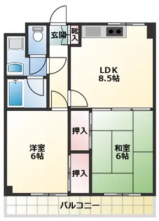 アゼリア府中【1階】の間取り