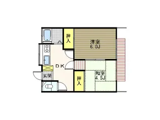 第3斉藤荘【1階】の間取り