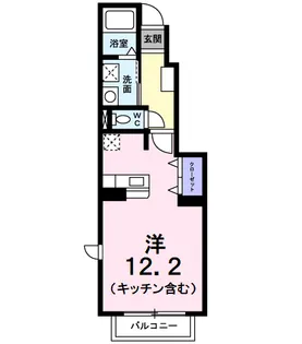 ペルル ミニョンI【1階】の間取り
