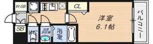 ララプレイス梅田西イルミナーレ【4階】の間取り