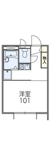 レオパレスアクア【1階】の間取り