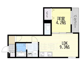 フォレ下穂積【1階】の間取り