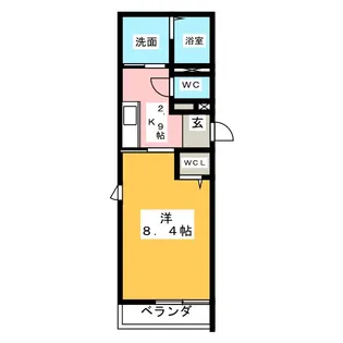 Lugano【ルガーノ】【3階】の間取り