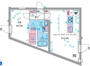 GENOVIA中野坂上【4階】の間取り