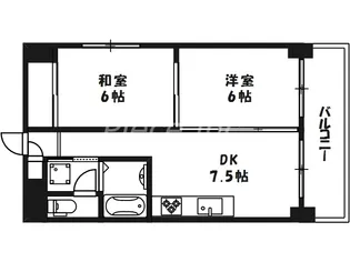 グレイスイン天満2番館【3階】の間取り