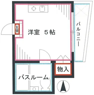 第2おおとり荘【2階】の間取り