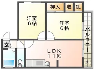 中本ビル【4階】の間取り