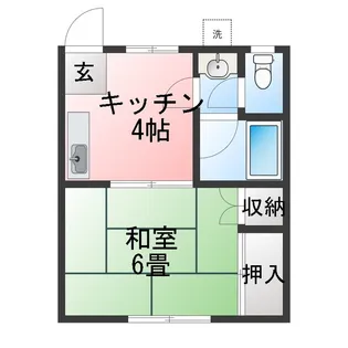清水ハイツ【2階】の間取り