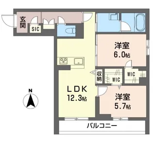 クリスターロ【2階】の間取り