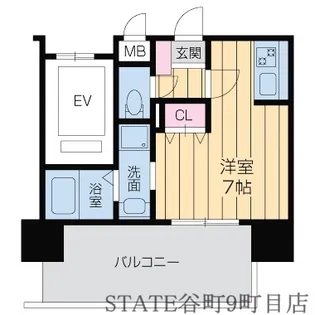 ドゥーエ森ノ宮【6階】の間取り