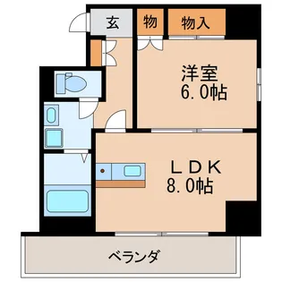 ケイポイントビル【8階】の間取り