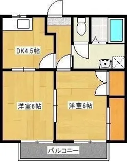 メゾン西伝寺 A【2階】の間取り
