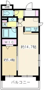 PARK MIRACOSTA(パーク ミラコスタ)【6階】の間取り