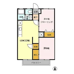 エミネンス 壱 弐番館?1【1階】の間取り