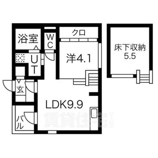 アジュール山王【1階】の間取り