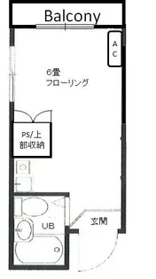 パステル鷹の台(パステルタカノダイ)【4階】の間取り