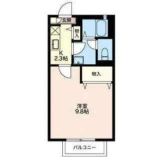エテルノ サンライズ B【1階】の間取り