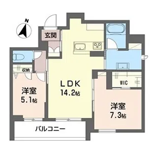 ジャカランダ【2階】の間取り