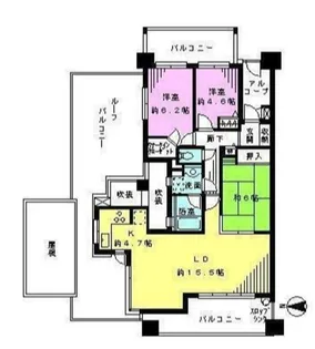 セザールグラン海老名【5階】の間取り