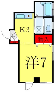 ロイヤルコーポ鹿浜【1階】の間取り