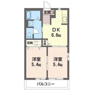 カノビアーノB【2階】の間取り