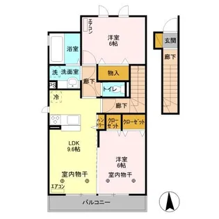 ウィット箱森【2階】の間取り