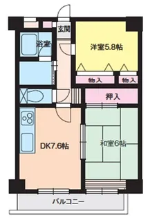 グランフェリーチェ泉中央【4階】の間取り