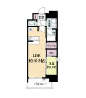 セレニテフラン本町【10階】の間取り