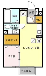 サザンスクエア【1階】の間取り