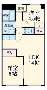 神谷ハイツ【1階】の間取り