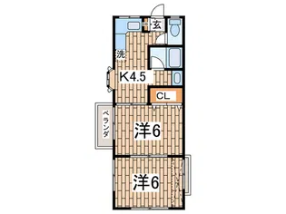 ル・パレミサ【2階】の間取り