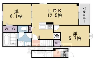 クローバー【2階】の間取り