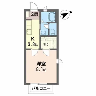 リトルウイング青葉【2階】の間取り