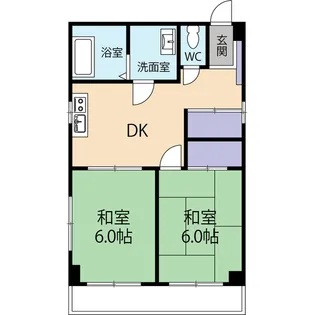 若葉マンション【1階】の間取り