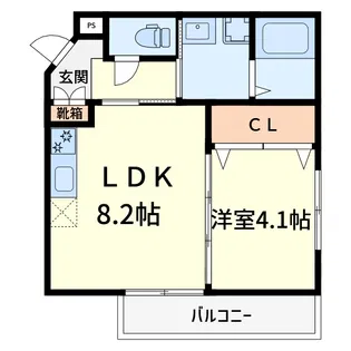 THE RESIDENCE TAKATSUKI【2階】の間取り
