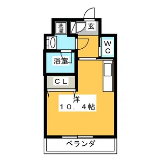 レ・フレール【1階】の間取り