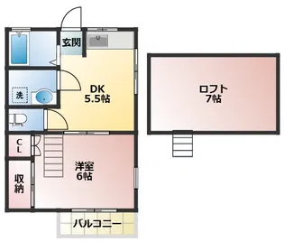 ベルガーデン【2階】の間取り
