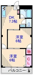 サンノウヤサクビル【4階】の間取り