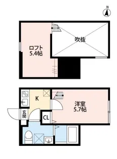 アバントアンパス大和【1階】の間取り