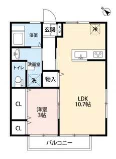 ハイツ池ノ里【2階】の間取り