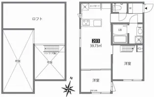 グランエッグス逗子S【2階】の間取り