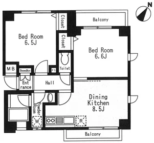 フォレスト渋谷本町【2階】の間取り