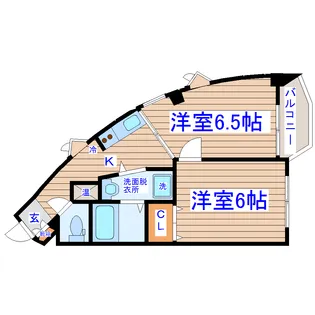 旭コアビルA棟【4階】の間取り