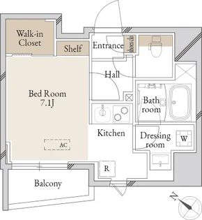 Live Casa 日本橋浜町【7階】の間取り