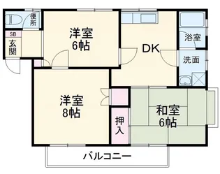 コーポルークワットA【2階】の間取り