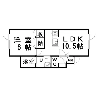 フラワーマンションV【2階】の間取り